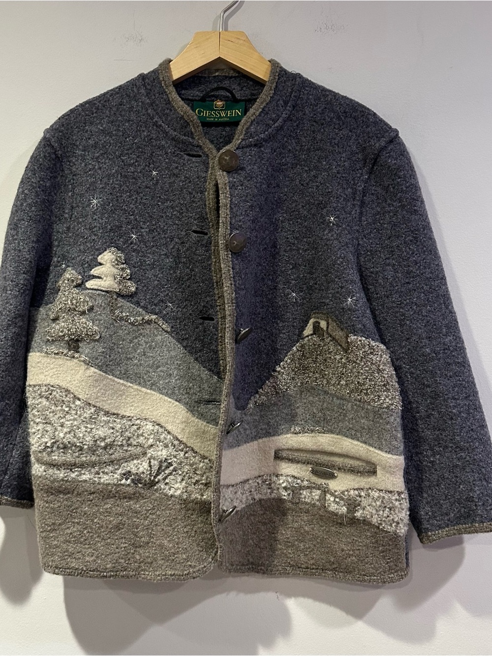 Giesswein Charcoal Gray Scenic Wool Jacket